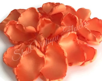 Light Orange Flower Petals, Fall Rustic Wedding Decor, Birthday Party, Wedding Table Confetti