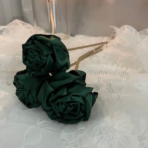 Emerald flower 12 inch stems, Wedding Flower centerpiece, reception table decorations, Wedding Arch Flowers image 5