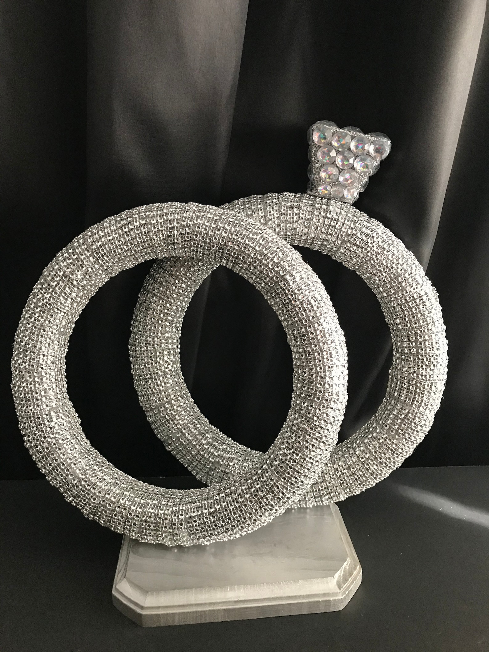 Wedding Ring Table Centerpiece Decor, Engagement Wedding Ring ...