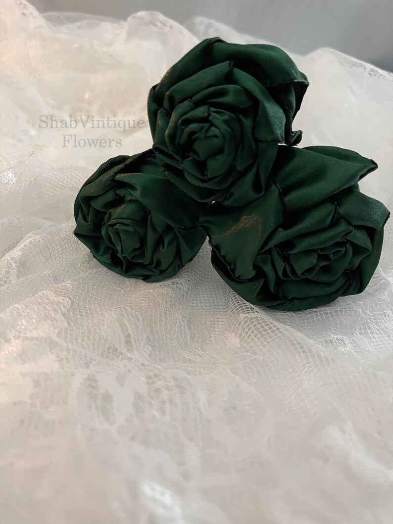 Emerald flower 12 inch stems, Wedding Flower centerpiece, reception table decorations, Wedding Arch Flowers image 8