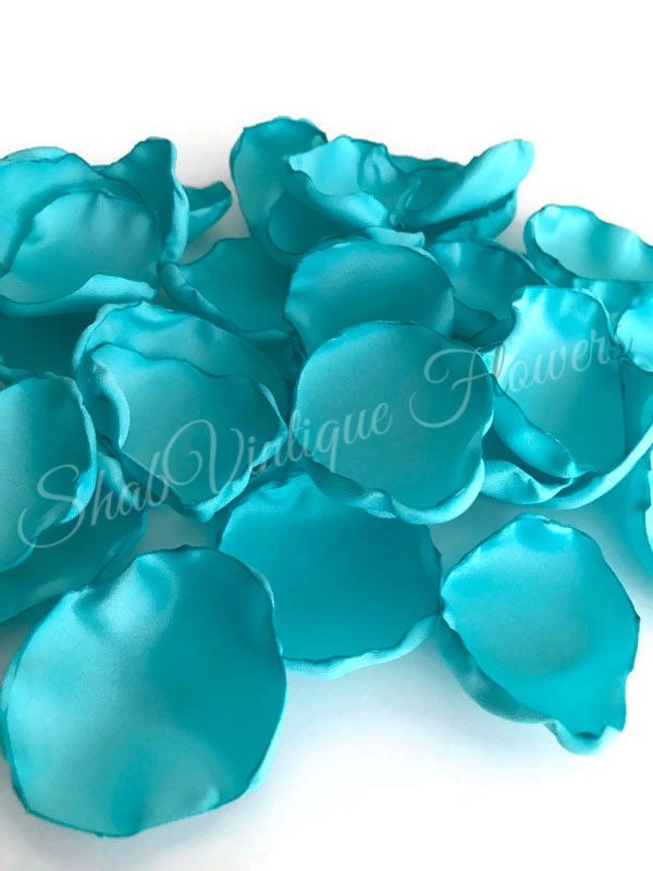Wedding Aisle Decorations Turquoise flower petals Flower Girl Petals Birthday Party