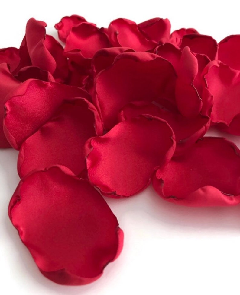 Red Rose flower petals rose petals table decor flower girl Etsy