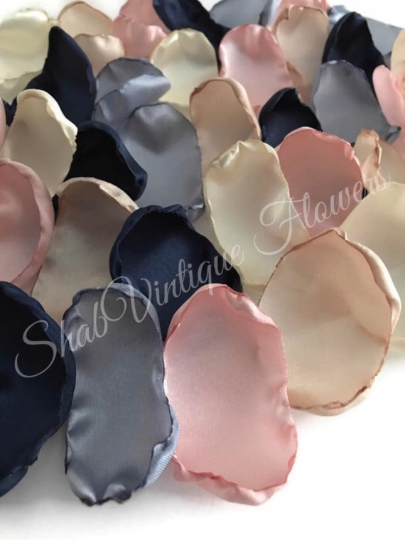 Blush Pink Grey Silver Ivory Navy Blue Dusty Blue Flower Etsy