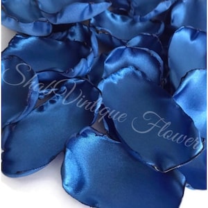 Royal Blue flower petals, flower girl petals, petals for flower girl basket, wedding aisle decor