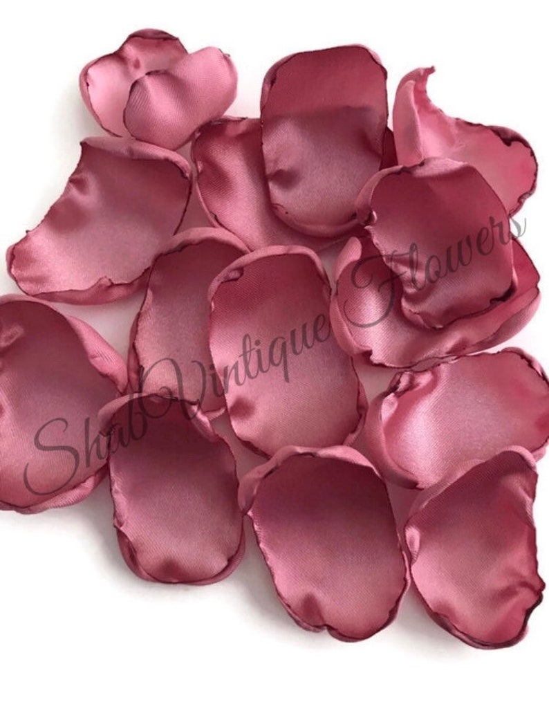 dusty rose petals