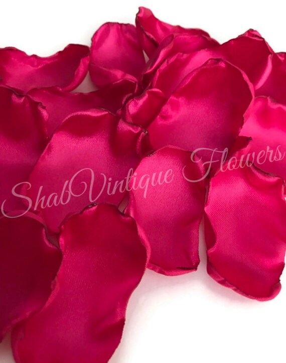 Fuchsia Flower Petals Rose Petals Table Decor Flower Girl Etsy