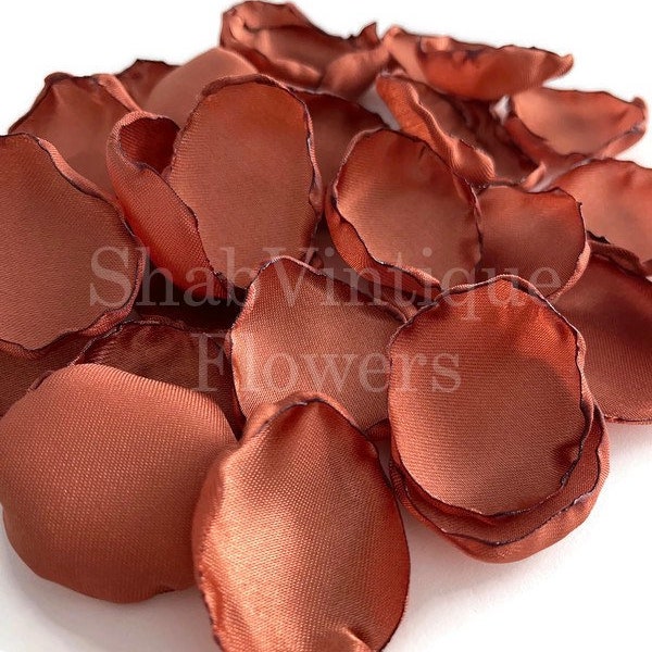 Wedding Decor, Terracotta Flower Petals, Flower Girl Petals, Fall Wedding Aisle Decor, Reception Table Decor