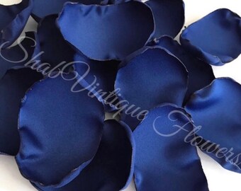 Dark Royal Blue flower petals, flower girl petals, birthday party, wedding aisle decor