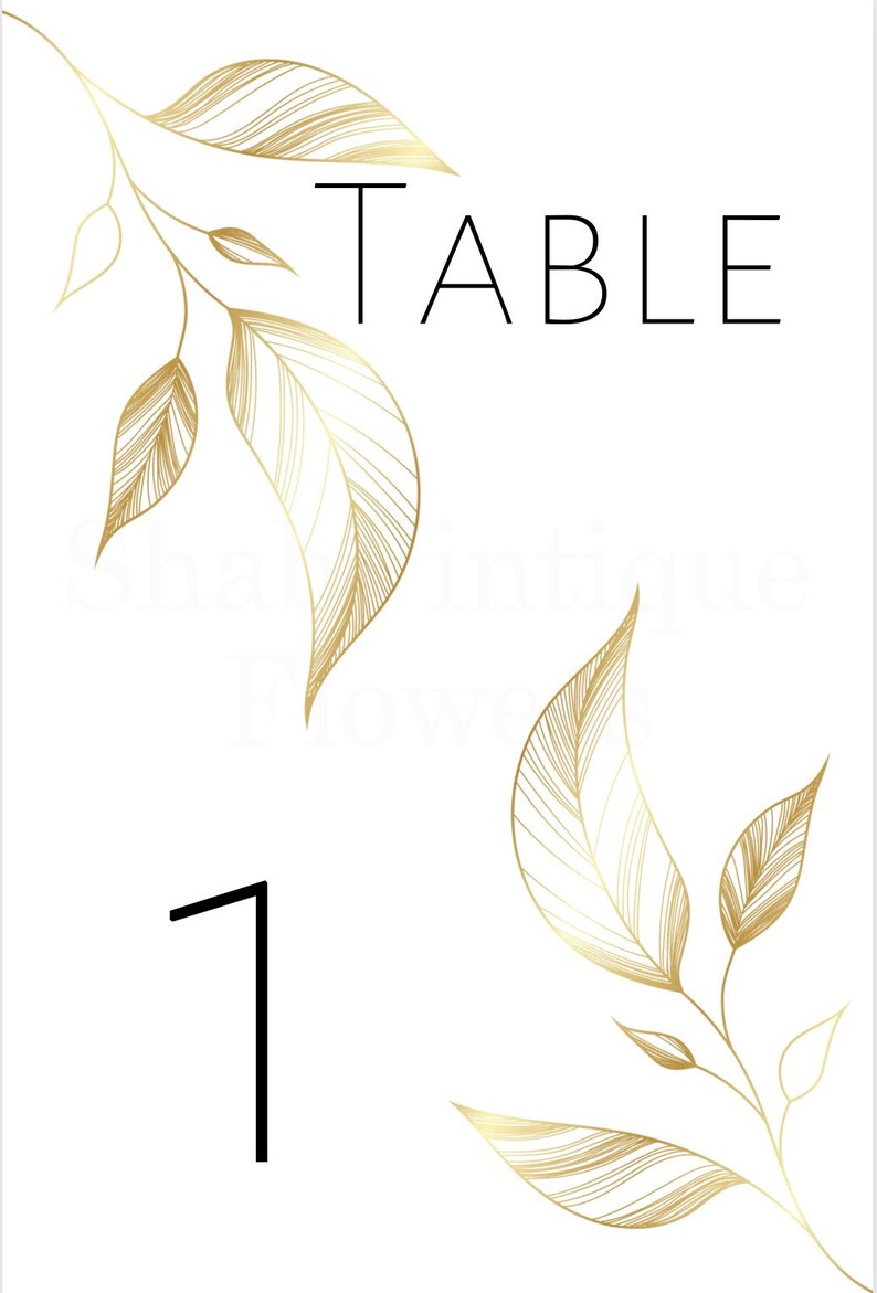 Printable Digital Size 4x6 &amp; 5x7 Table Numbers 1-30 Print on - Etsy