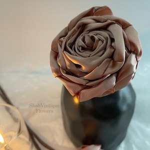 Rose Gold flower 12 inch stems, Wedding Flower centerpiece, reception table decorations, Wedding Arch Flowers image 5