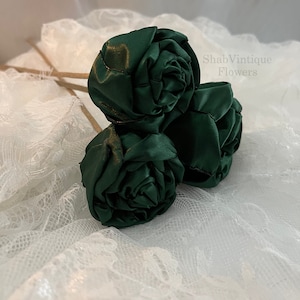 Emerald flower 12 inch stems, Wedding Flower centerpiece, reception table decorations, Wedding Arch Flowers image 3