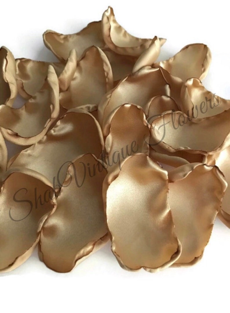 Gold Flower Petals Rose Petals Table Decor Flower Girl Etsy