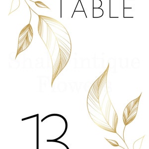 Printable Digital Size 4x6 &amp; 5x7 Table Numbers 1-30, Print on Any Paper ...