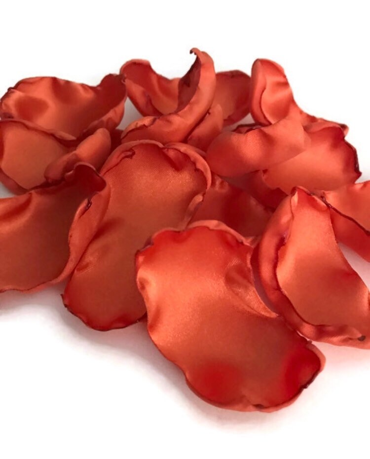 Orange Flower Petals Rose Petals Table Decor Flower Girl Etsy