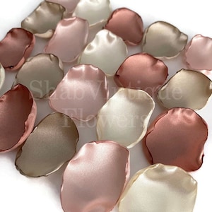 Rose Gold, Blush, Elfenbein, Champagner Blütenblätter, Blumenmädchen Blütenblätter, Dessert Tischdekoration, Geburtstagsfeier