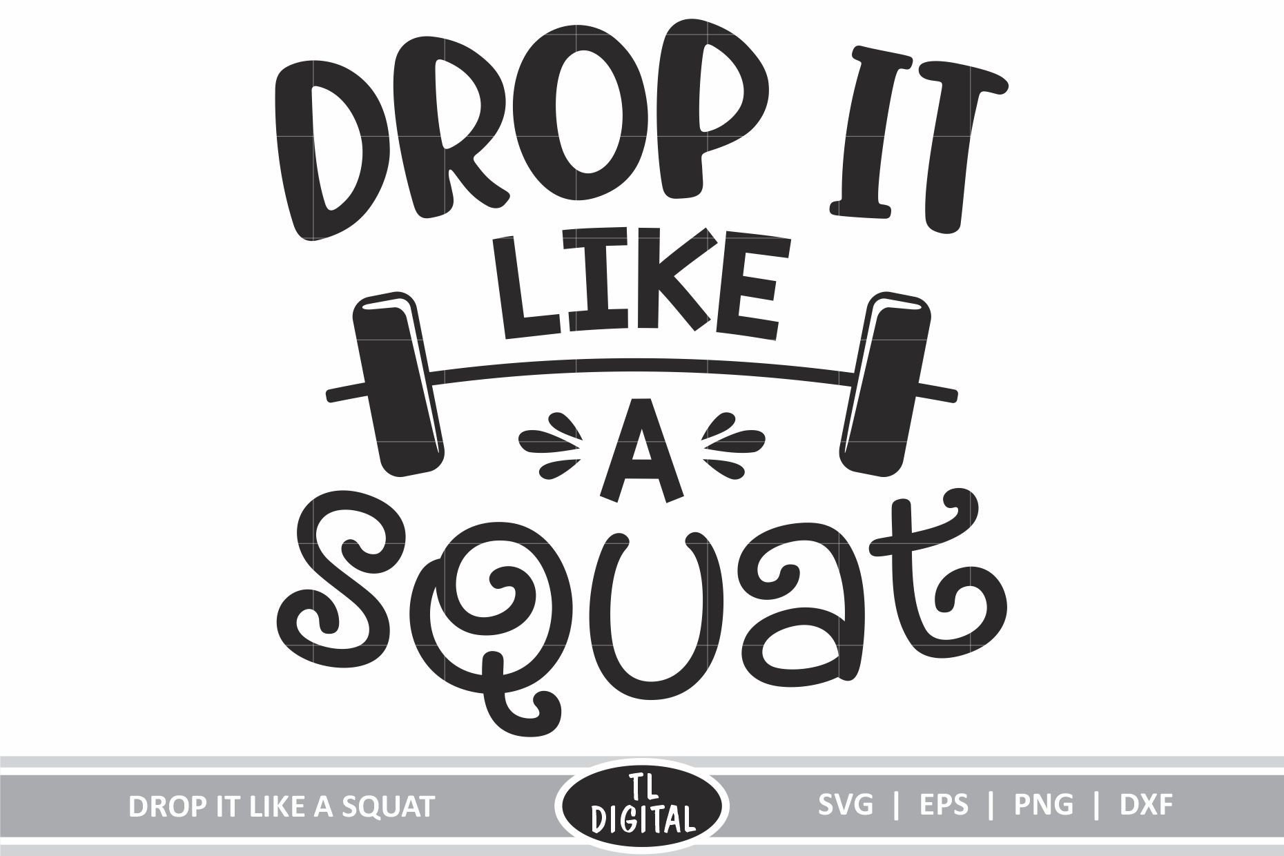 Drop It Like A Squat Womens Funny Workout Shirts Gym LOL Crossfit