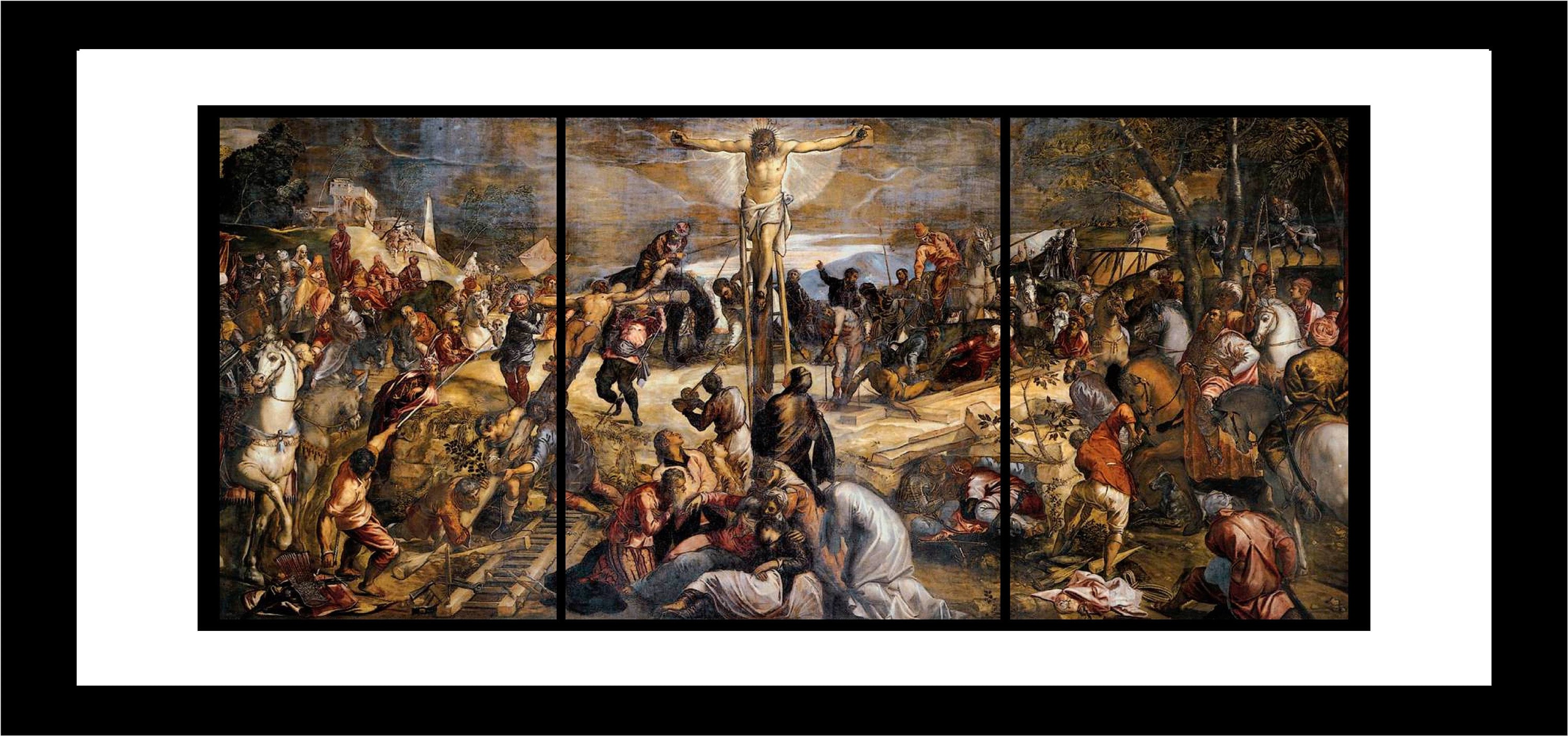 Jacopo Robusti Tintoretto- La Crocifissione 1565 Opera d'arte Dono