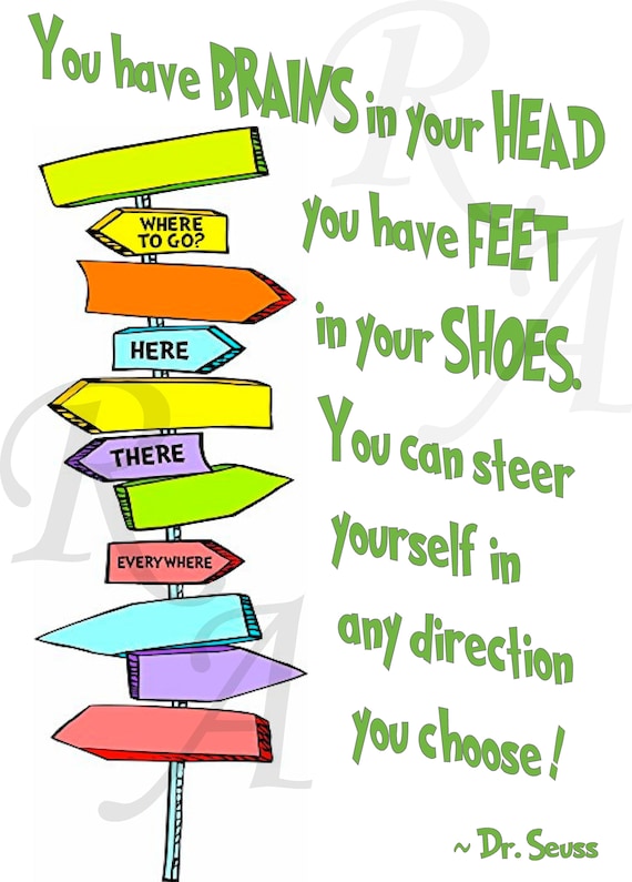 Instant Download Seuss Quote Digital Print on Anything You