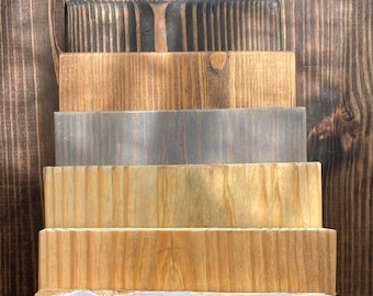 Solid Wood 72” Long Finished Board (MORE SIZES AVAILABLE)  72" Long x 7.25”-9”-11” Depths x 1.5” Thick -Stained Farmhouse Shelf Custom Plank