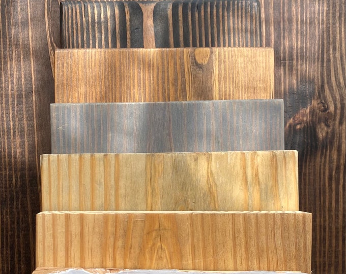 Solid Wood 84” Long Finished Board (MORE SIZES AVAILABLE)  84" Long x 7.25”-9”-11” Depths x 1.5” Thick -Stained Farmhouse Shelf Custom Plank
