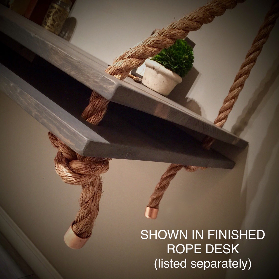 Set of 2 10' X 1 Thick Ropes W/ Copper Caps and - Etsy