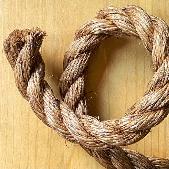 1 Diam Manila / Hemp Rope By-the-foot DIY Natural Nautical Ties