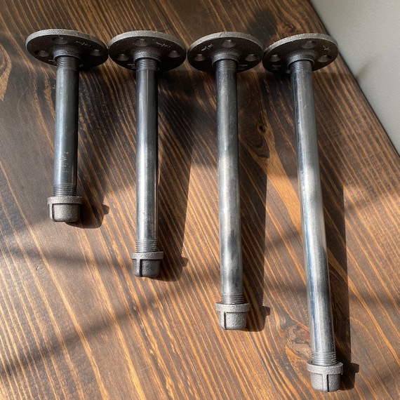 Black Iron Pipe Shelf Bracket CLEAN Farmhouse DIY Metal Shelving