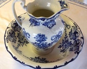 Antique pitcher and bowl Not free shipping F.Winkle Co. Whiedon ware Huron