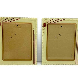 Vintage Art Deco Reverse Painted Picture Frame / Set of 3