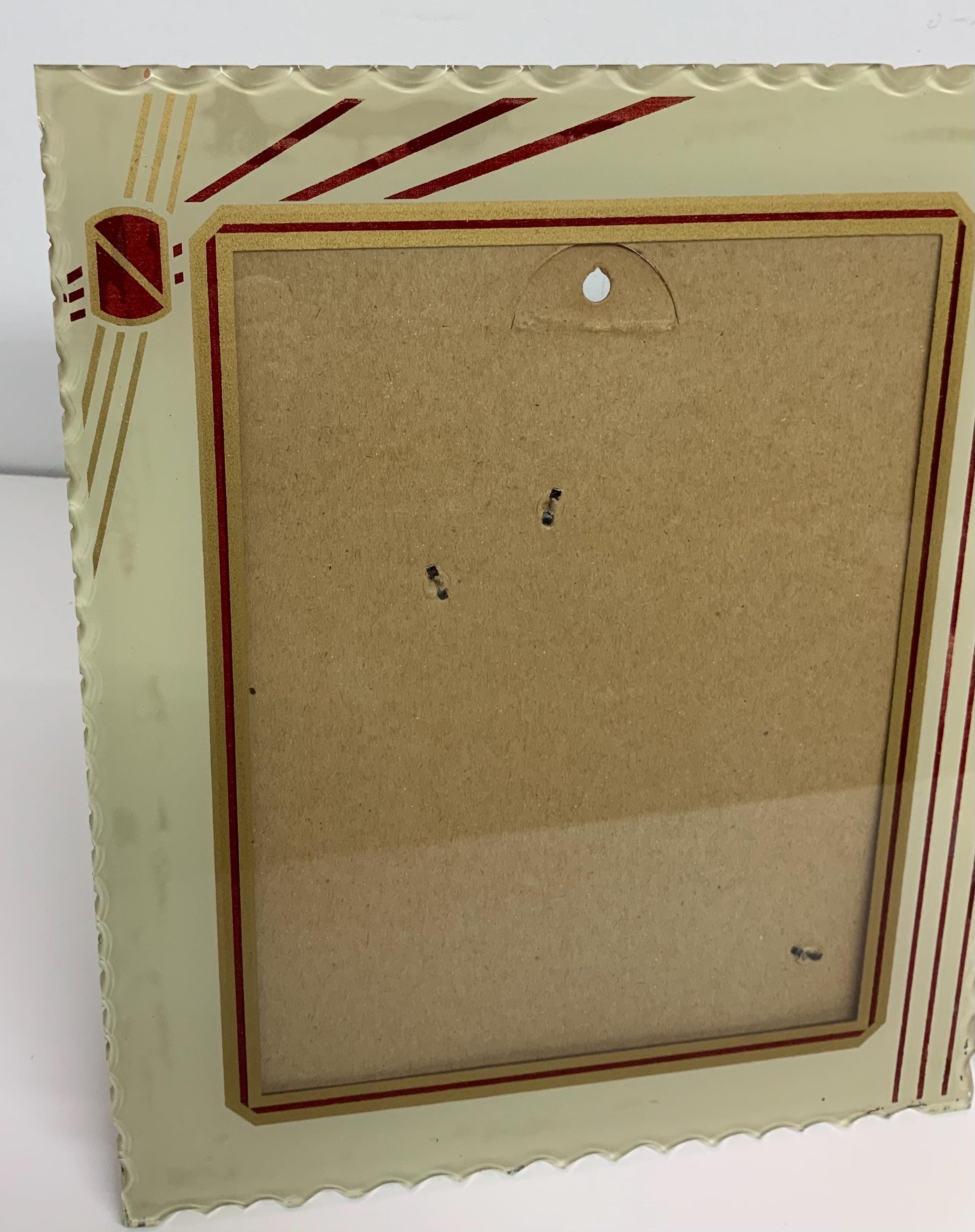 vintage an・an no.3 Vintage Art Deco Reverse Painted Picture Frame / Set of 3 - Etsy