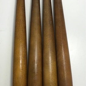 Set of 4 mid century furniture Legs  /  tapered  /  retro style