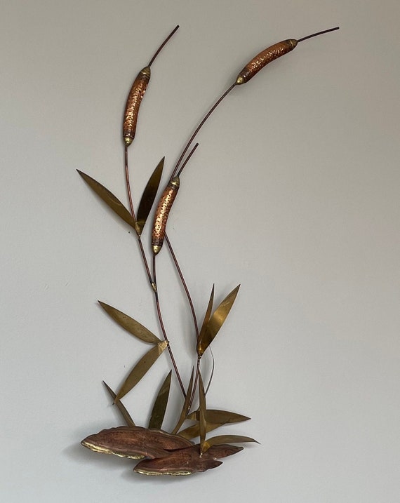 Vintage Gold Metal Wall Decor / Hollywood Regency Etsy