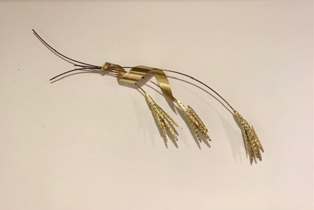 Vintage Gold Metal Wall Decor / Hollywood Regency Etsy