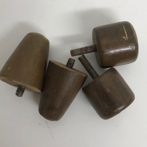 2 sets of 2 mid century furniture Legs  /  tapered  /  retro style