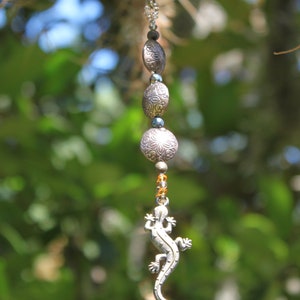 LIZARD Car Charm | Fan Pull | Gecko Car Charm | Whimsical Car Charm | Lizard | Gecko | Regeneration | Lizard Gift | Reptile |