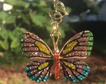 CHRISTMAS SPRING Butterfly Christmas Ornament | Butterfly Ornament | Large Butterfly Ornament Suncatcher | Butterfly Garden