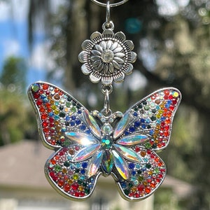 COLORS of the RAINBOW Christmas Ornament | Butterfly Ornament | Colorful Butterfly | Butterfly Gift | Memorial Ornament