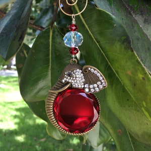 ELEPHANT Christmas Ornaments | Rhinestone Christmas Ornament | Elephant Home Decor | Elephant Window Suncatcher