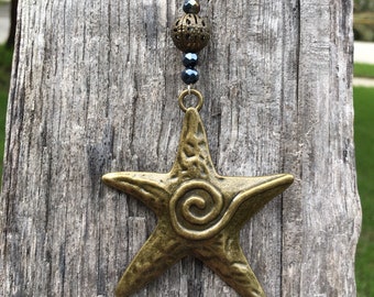 STARFISH Fan Light Pull | Starfish Decor | Ocean | Beach | Starfish Gift