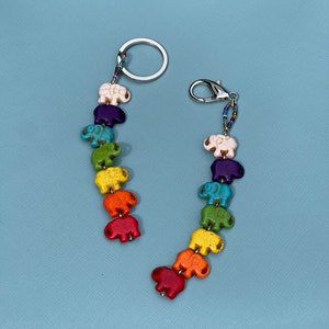ELEPHANT Purse Charm | Elephant Backpack Charm | Elephant Charm | Talisman Purse Clip | Elephant Key Chain | Good Luck | Friendship