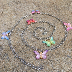 BUTTERFLY GARDEN Mantel Banner Garland | Butterfly Swag for Window or Mirror | Butterfly Tree Garland | Butterfly Room Decor | Dorm Room
