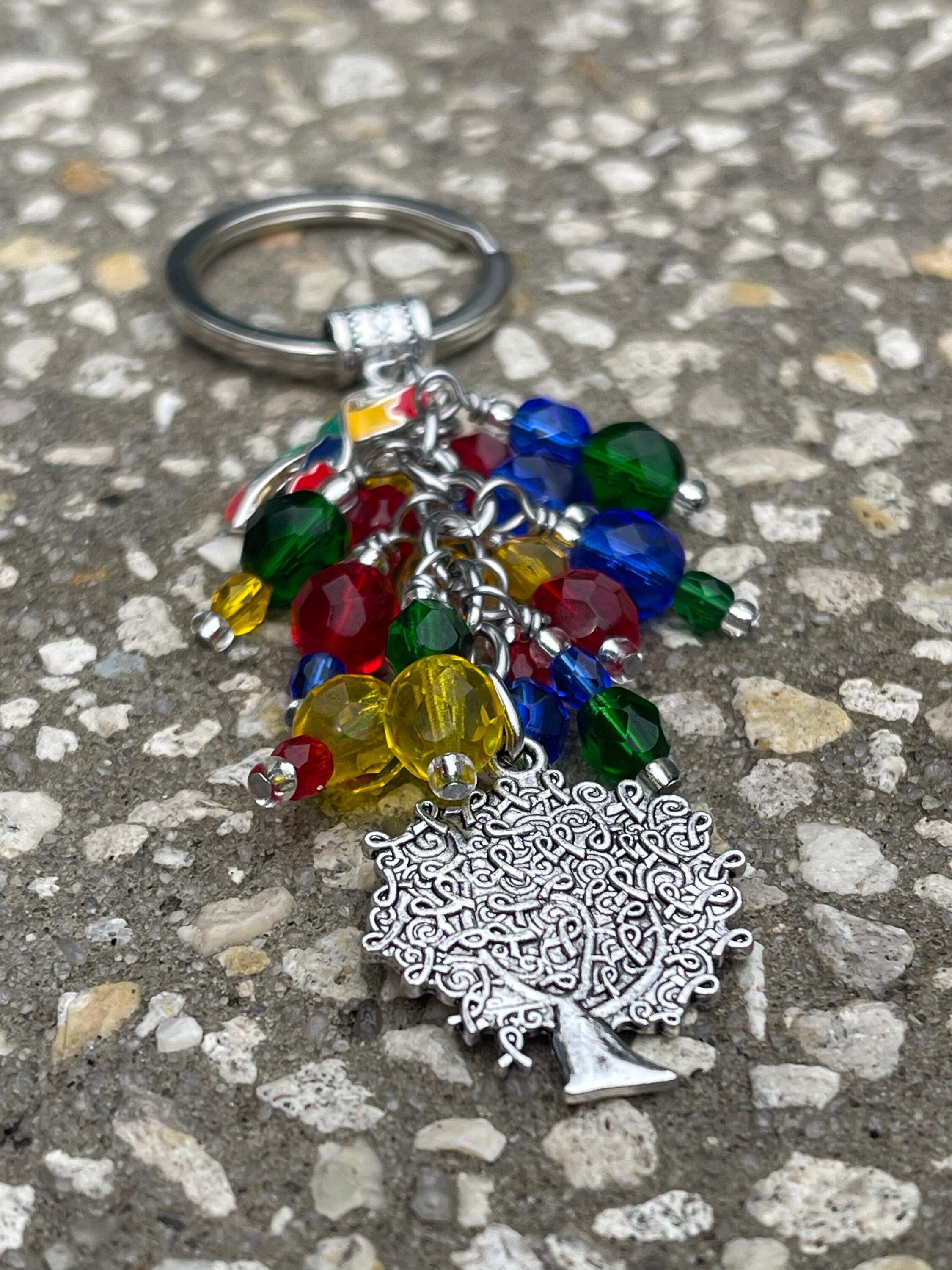 AUTISM Awareness Key Chain | Purse Charm | Autism | Neurodiversity | - Etsy