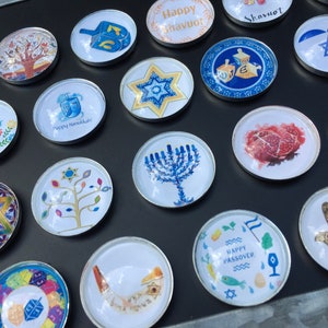 Jewish Refrigerator Magnets | Housewarming Gift | Jewish Faith Gift | Hanukkah | Shavuot | Passover | Synagogue | Jewish School Teacher