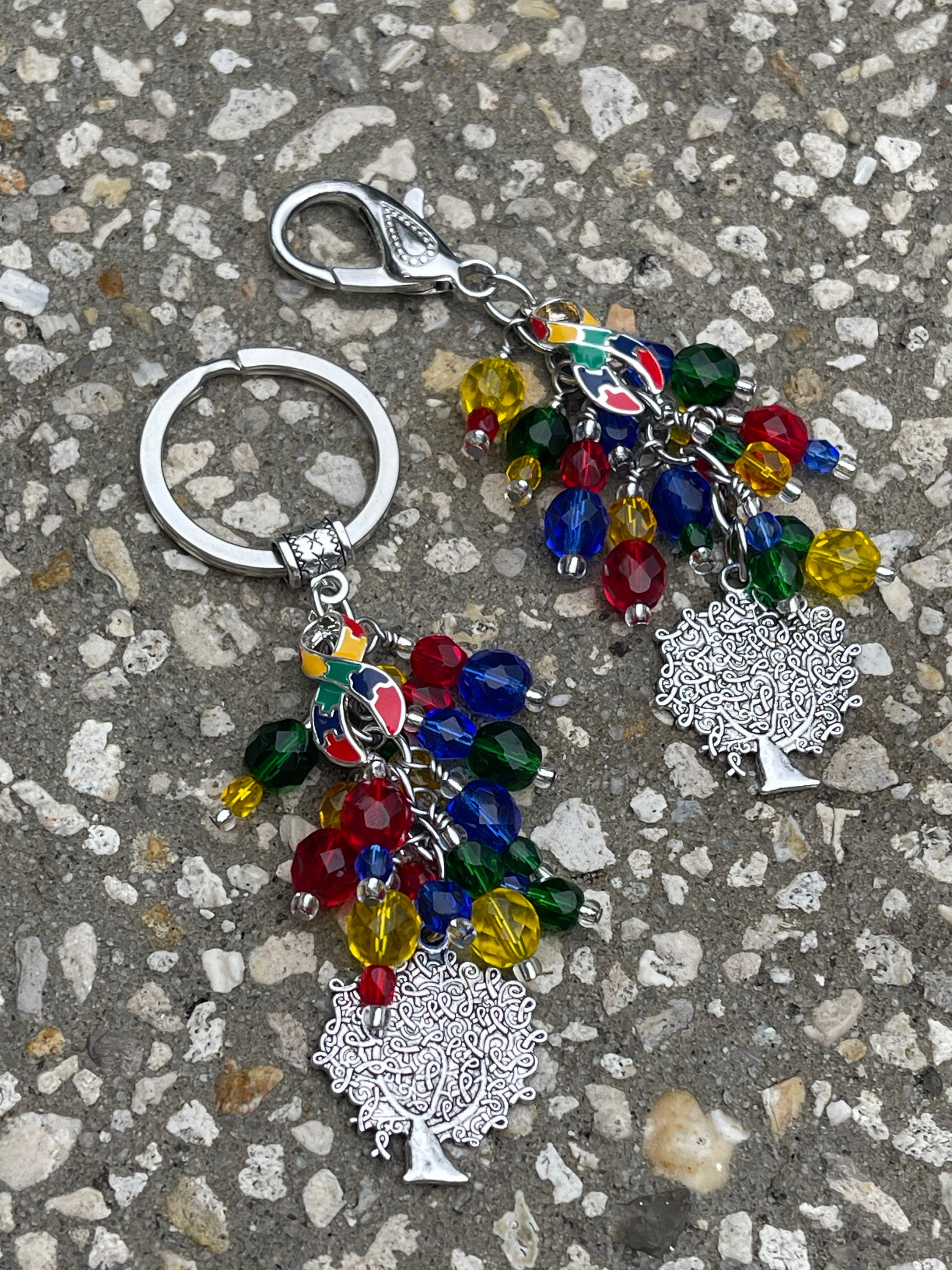 AUTISM Awareness Key Chain | Purse Charm | Autism | Neurodiversity | - Etsy