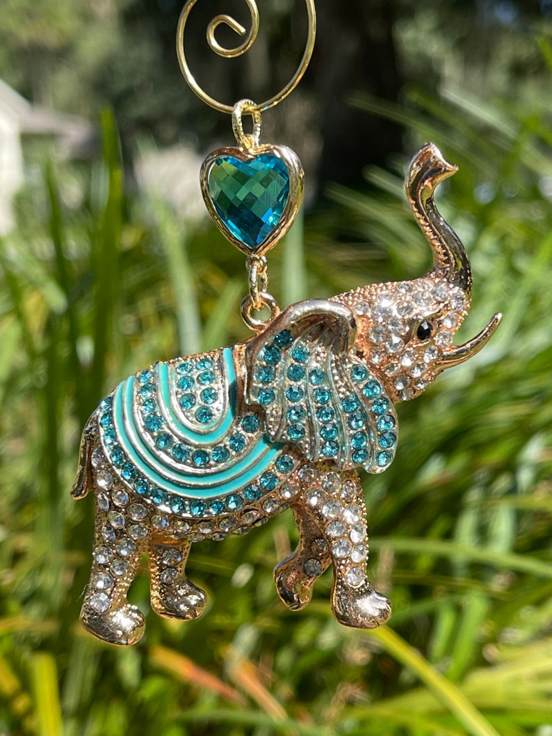 The TRUMPETER ELEPHANT Christmas Ornament Elephant Etsy