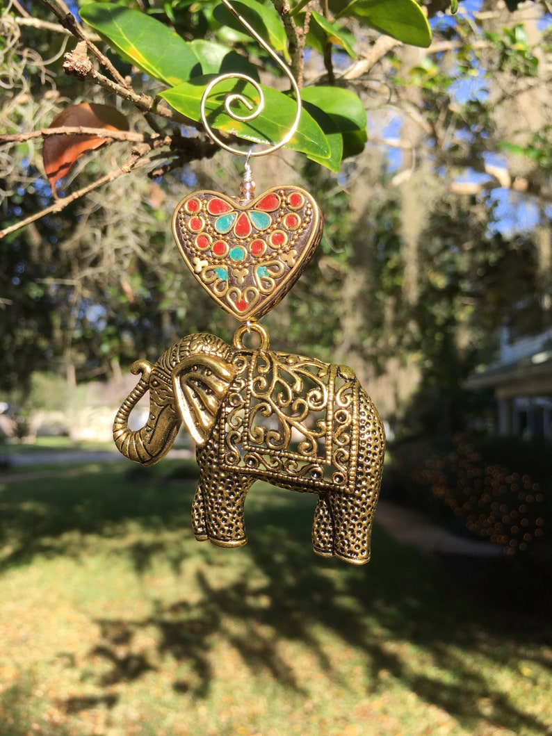 Indonesia Elephant Ornament Heart of India Ornament Indian Elephant