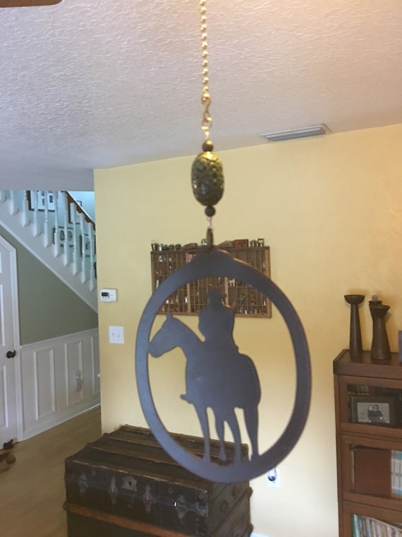 Cowboy Western Fan Pull Horseshoe Rustic Fan Pull Etsy