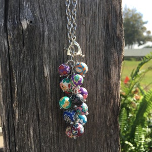 BOUNCING BALLS Car Charm | Rearview Mirror Charm | BOHO | Flower Car Charm |