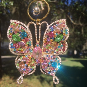 PURE RADIANCE Christmas Ornament | Butterfly Ornament | Colorful Butterfly | Butterfly Gift | Memorial Ornament