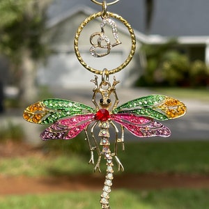 DRAGONFLY Christmas Ornament | Rhinestone Christmas Ornament | Dragonfly Home Decor | Memorial Ornament | Transformation | Adaptation